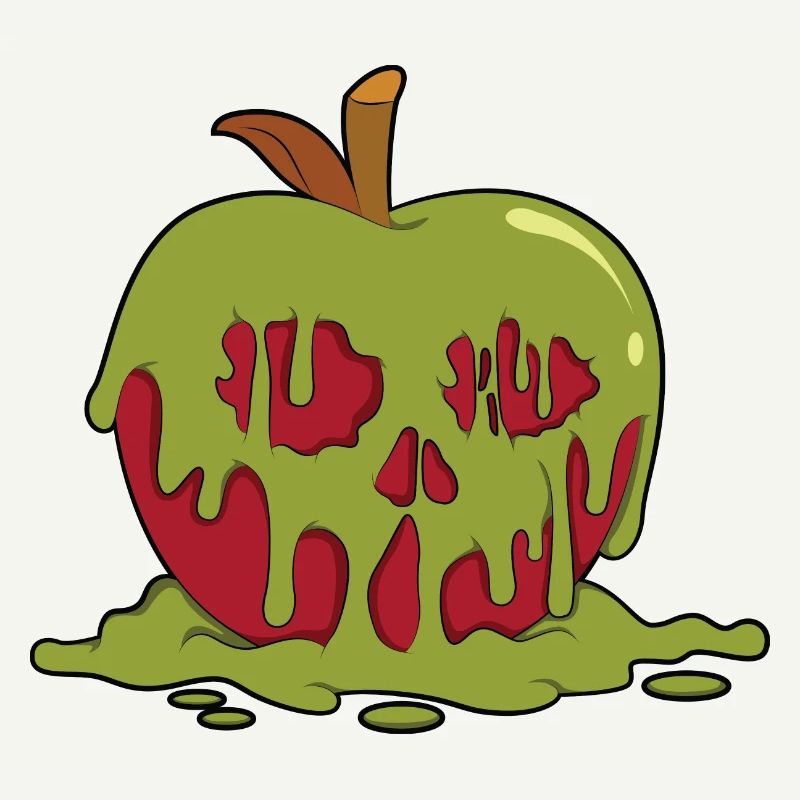 Apfel vergiftet