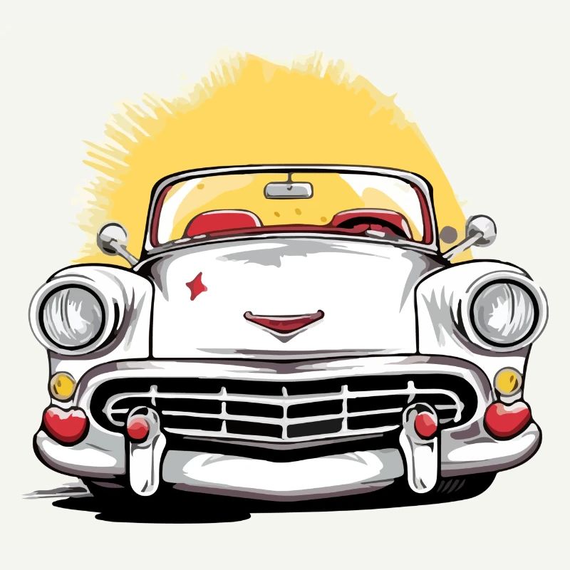 Cabriolet blanc