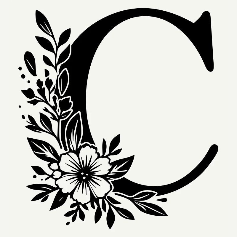 Letter C Flower