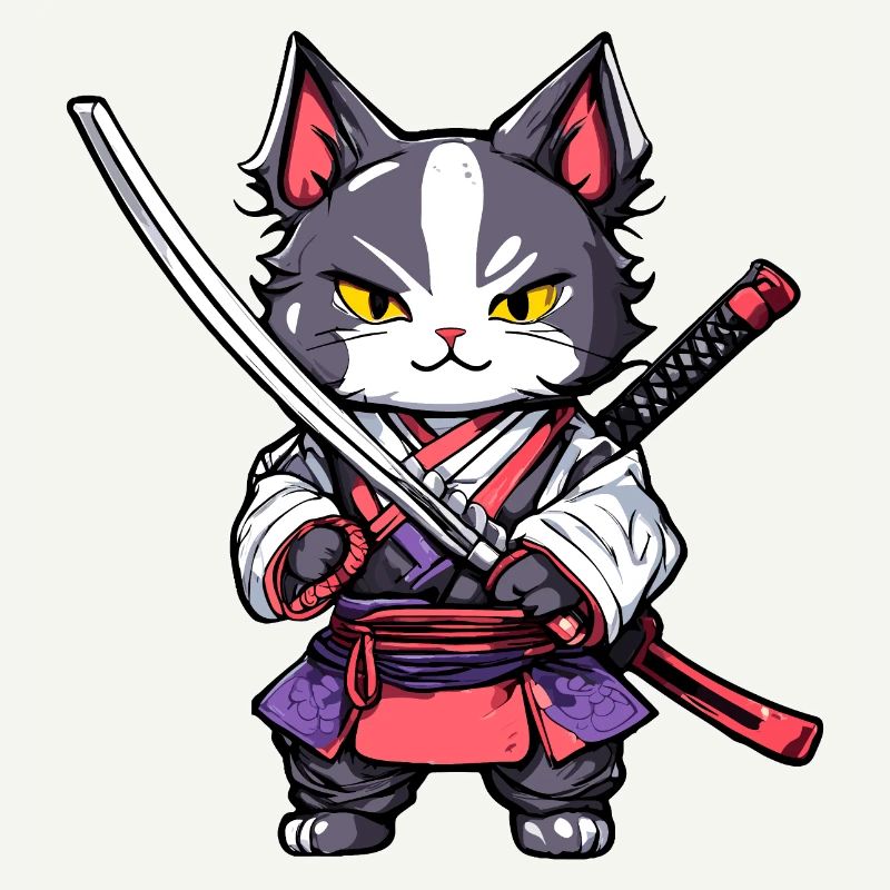 Chat samouraï #20