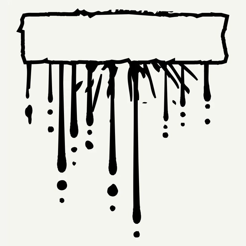 Champ de texte signe cadre goutte éclaboussures de graffitis