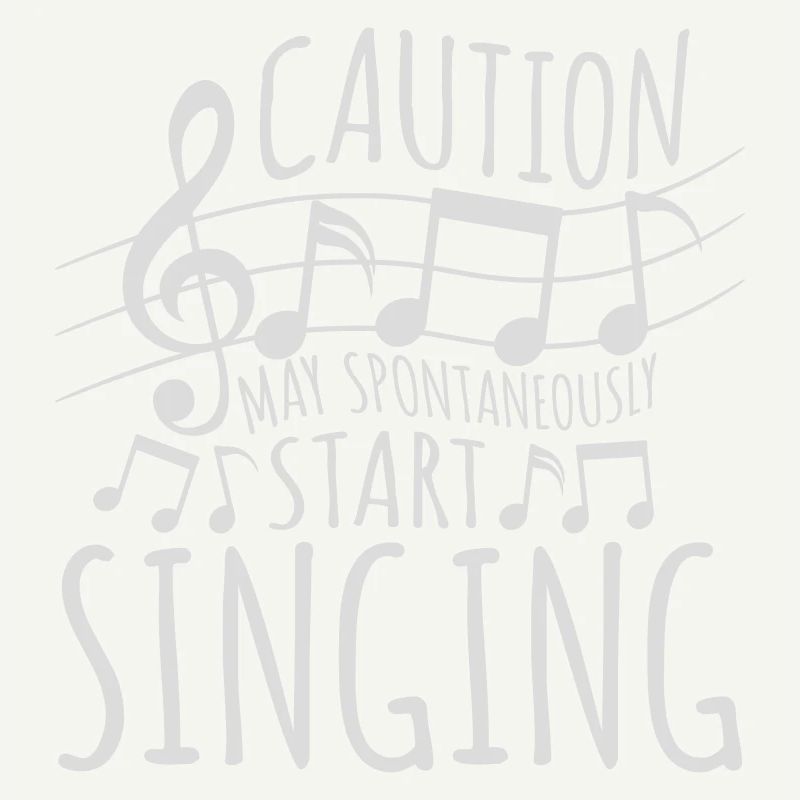 may spontaneously start singing