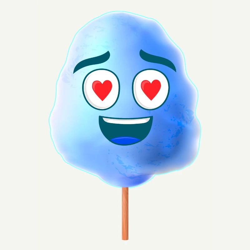 Cotton candy blue