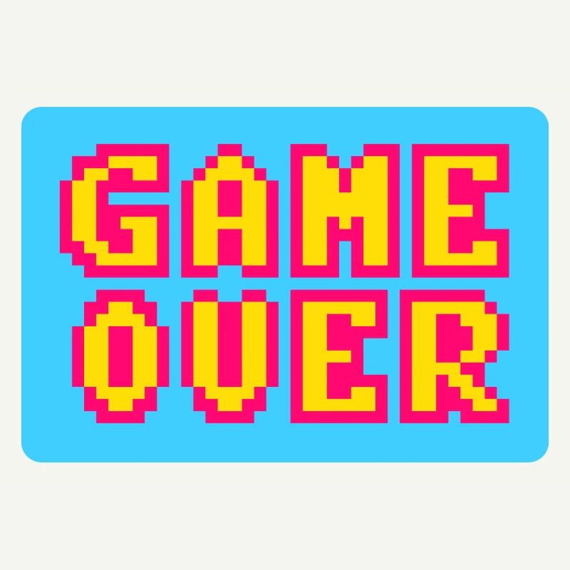 Game Over Retrogaming Vintage-Pixel