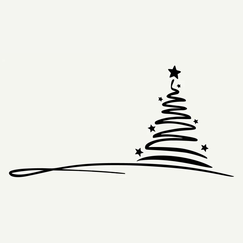 Noël - dessin d'arbre