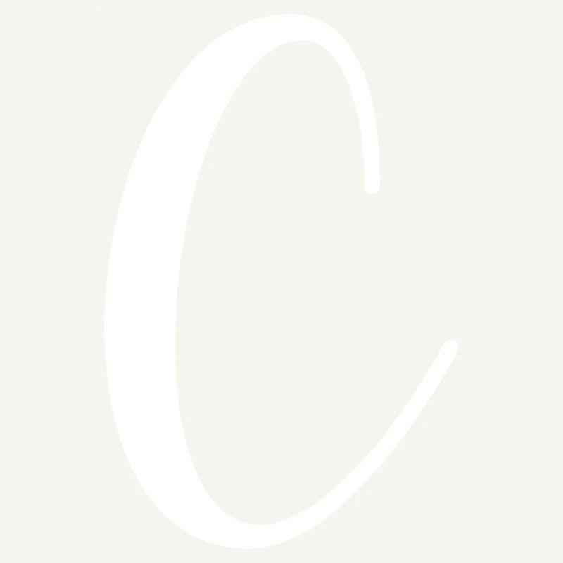 Calligraphie, initiale C
