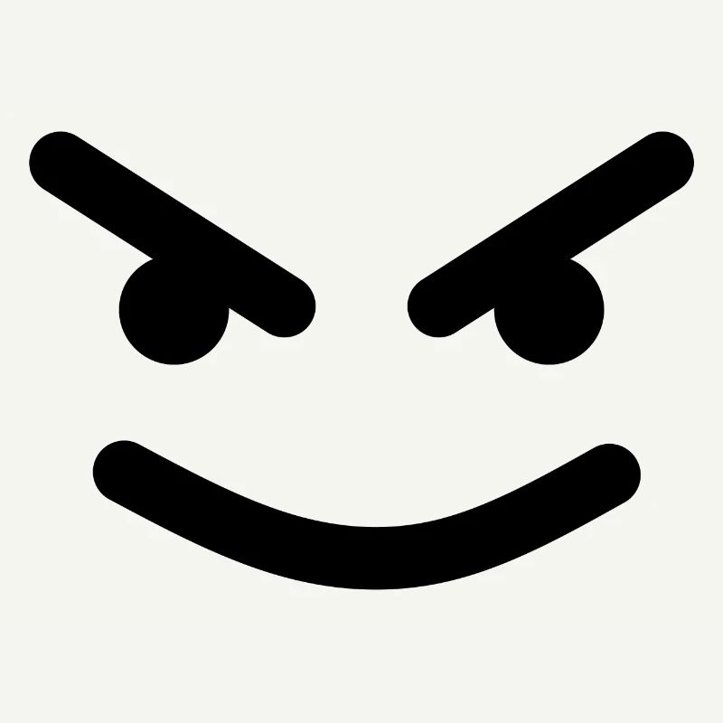 Idée de cadeau Grin Visage arrogant vilain