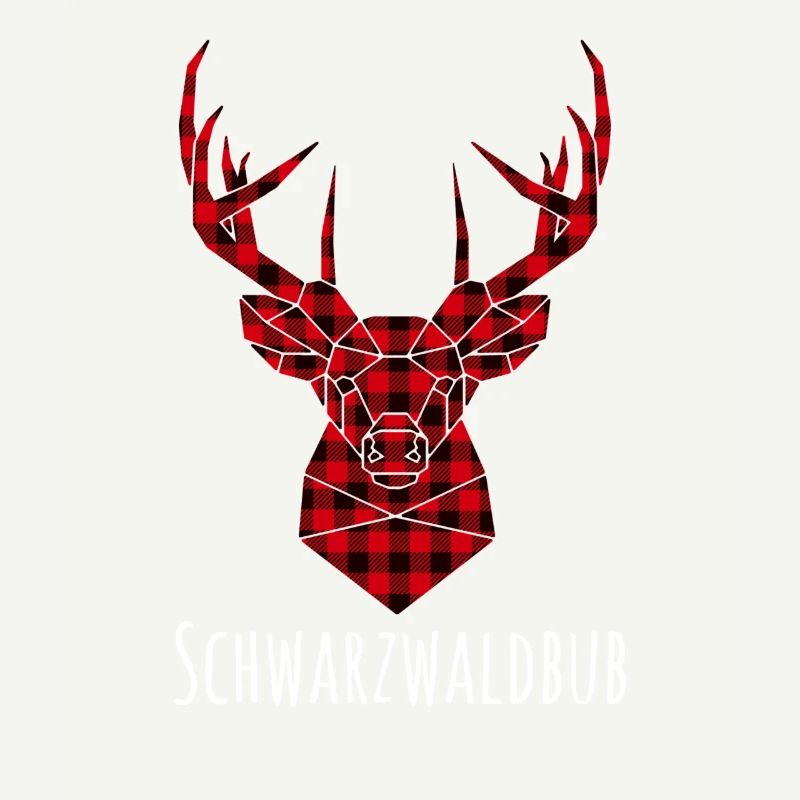 Schwarzwaldbub lustiger Spruch Design Hirsch