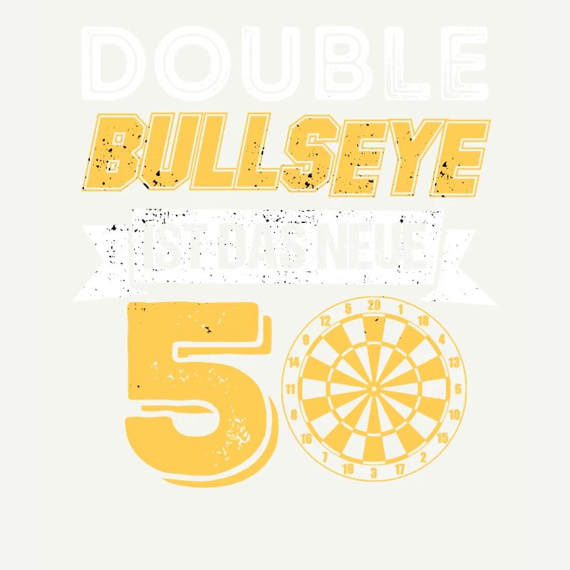 Double Bullseye 50. Geburtstag Geschenkidee Darts
