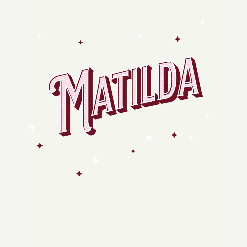 Matilda Name Personalized