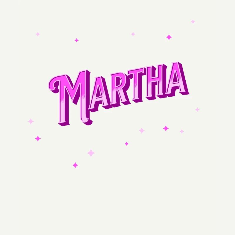 Martha's name personalized