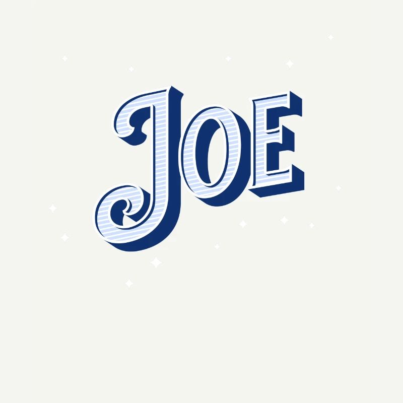 Joe name personalized