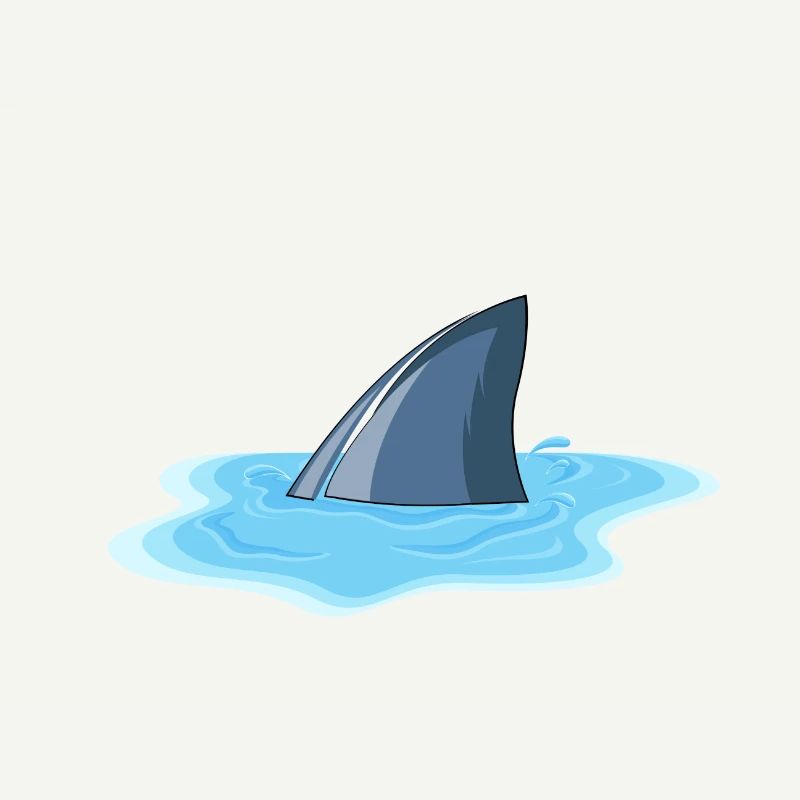 Flaque d'aileron de requin