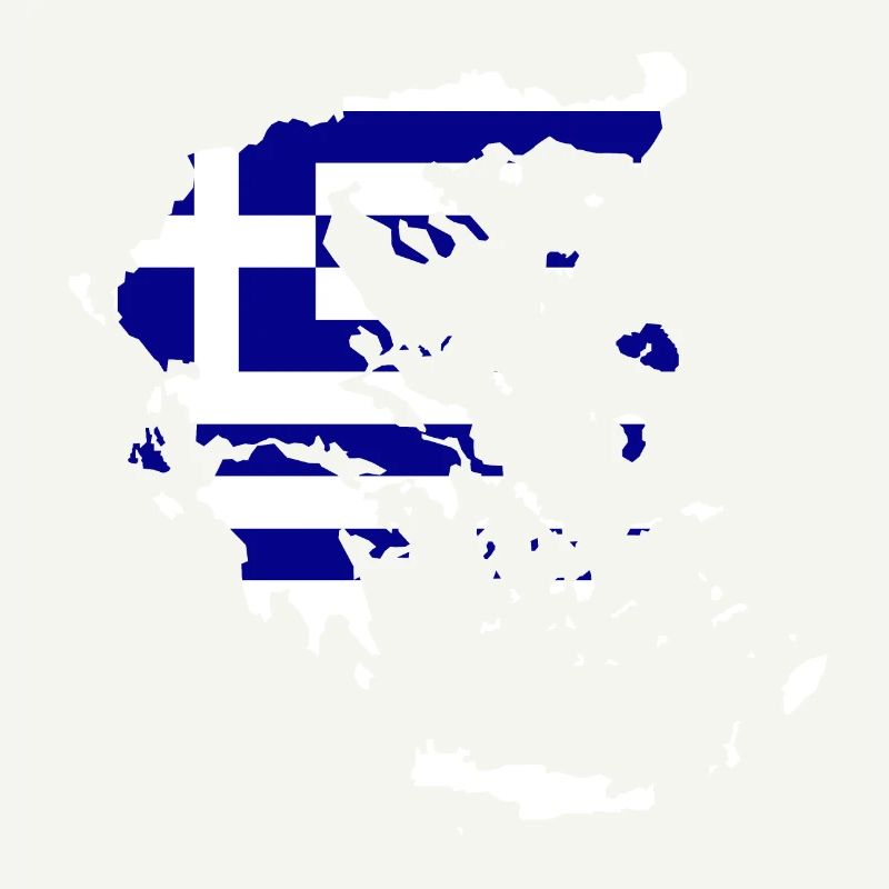 Carte du drapeau de la Grèce