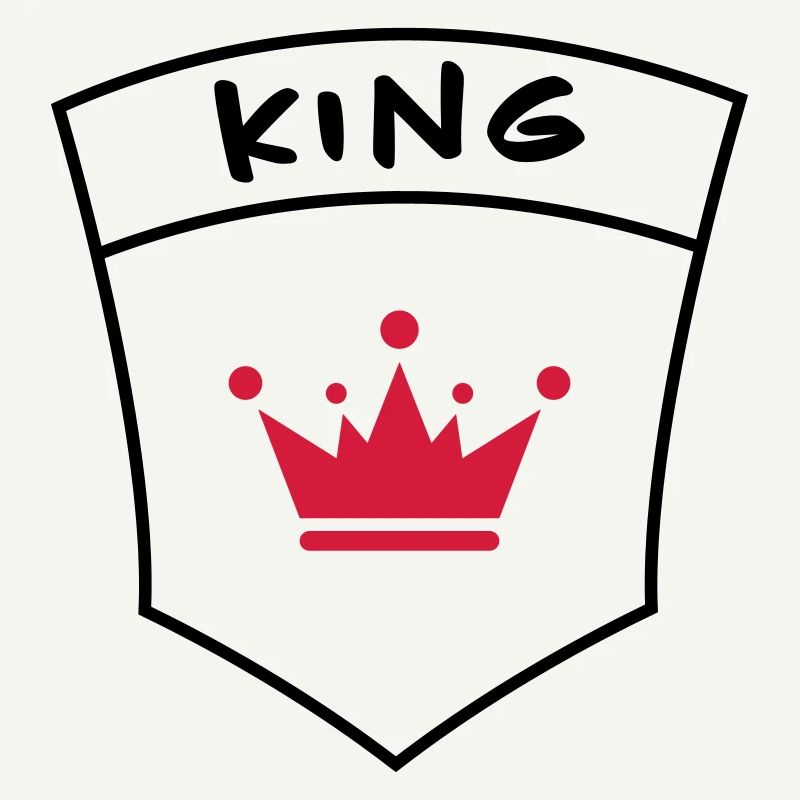 King auf Brusttasche