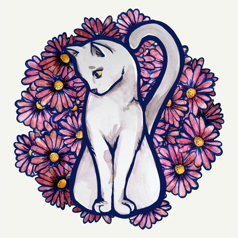 Blume Gänseblümchen Katze