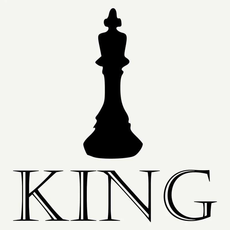King - Schriftzug mit Bild