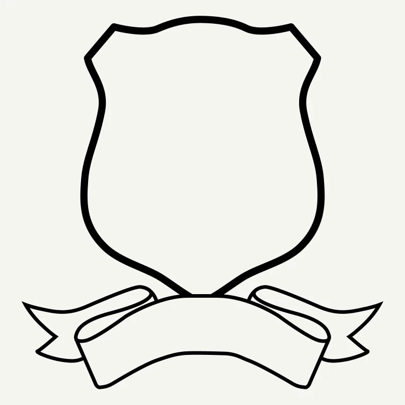 Badge and scroll