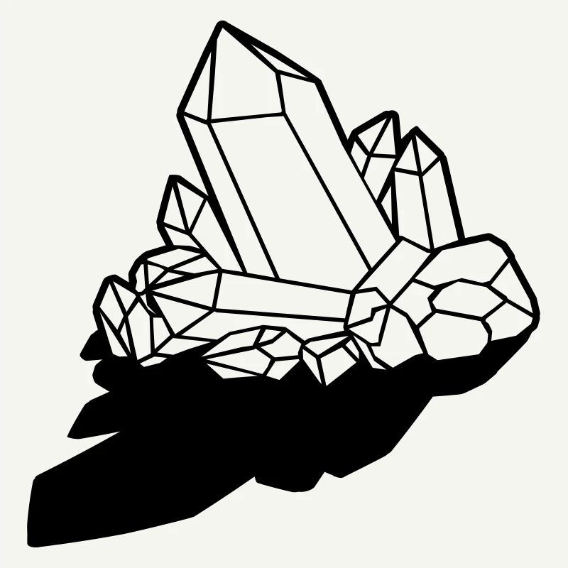 Clipart Schatten Kristall