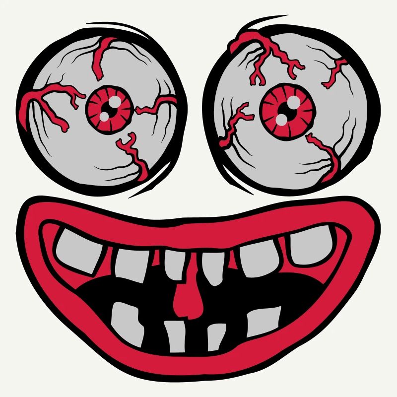 Böses Monster Horror Gesicht