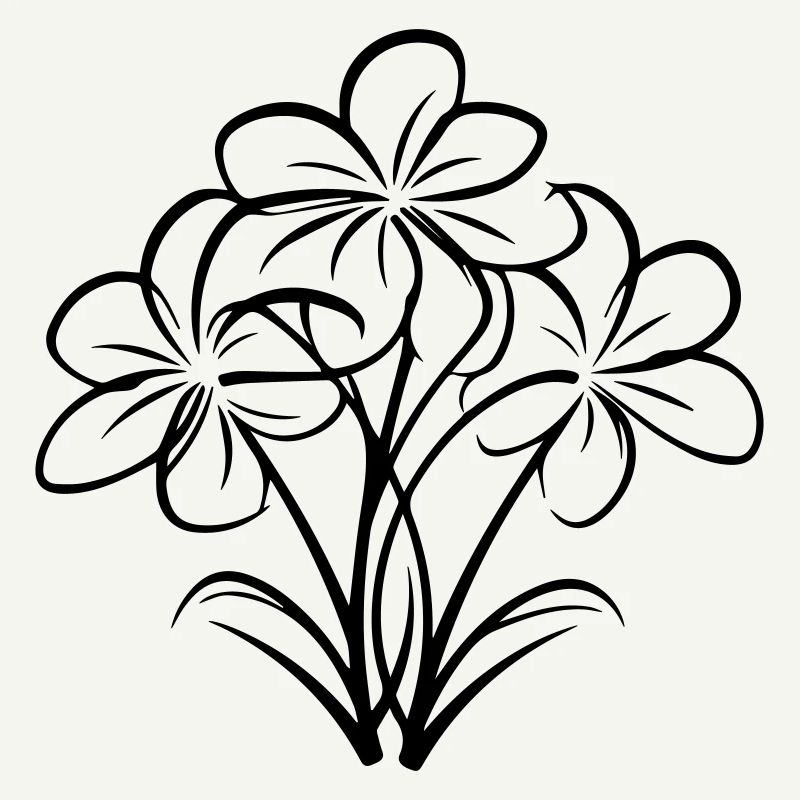 Hand-drawn flower