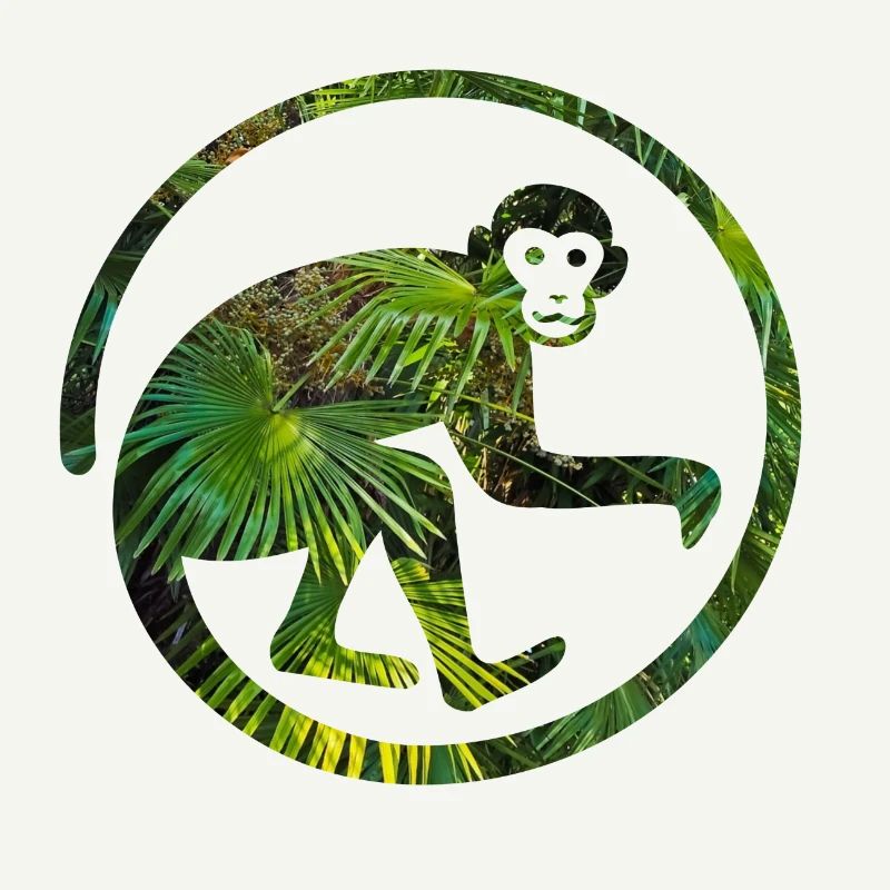 Singe dans le singe de la jungle