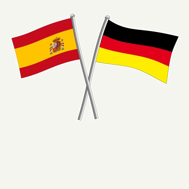 Spain Germany flag