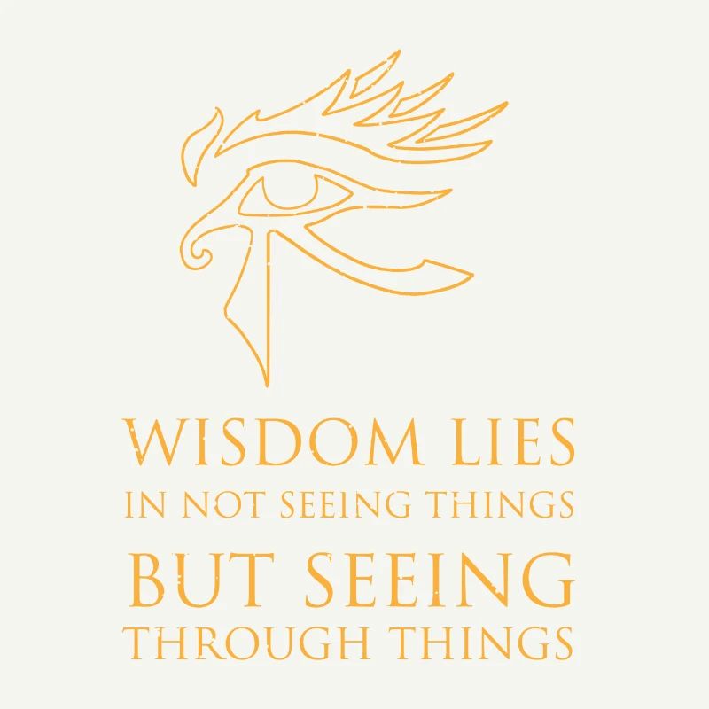 Alchemy wisdom saying See Egypt Horus