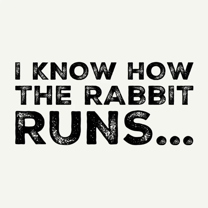 I know how the rabbit runs