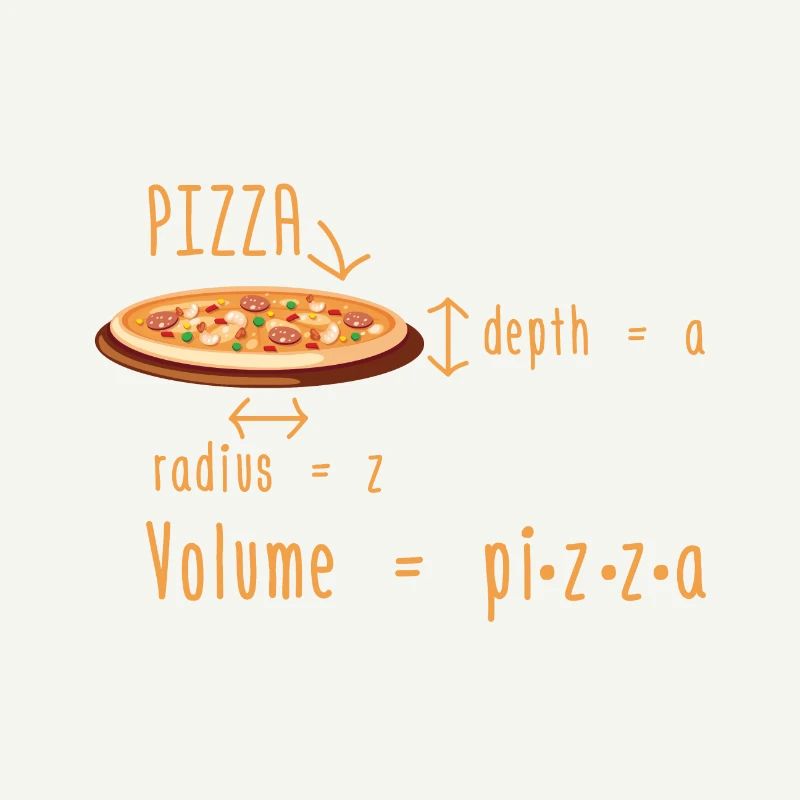 Pizza de mathématicien | Idée cadeau maths mathématiques