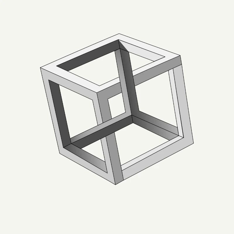 Cube Optical Illusion