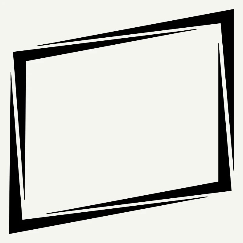 Cadre rectangle bouclier