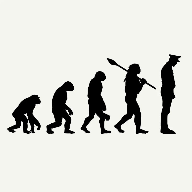 Polizist der Evolution Polizist