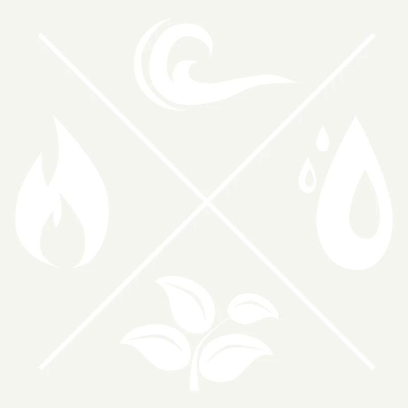 Les 4 éléments - feu, eau, terre, air