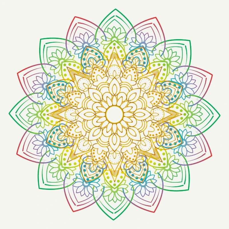 Mandala coloré par la Manzanita’s