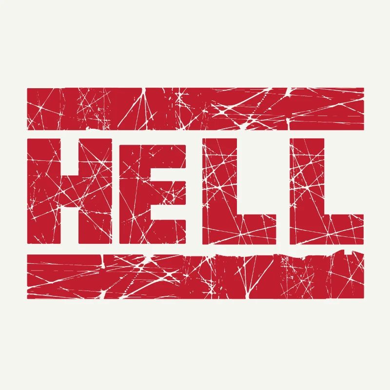 Hell Red Ink Stamp