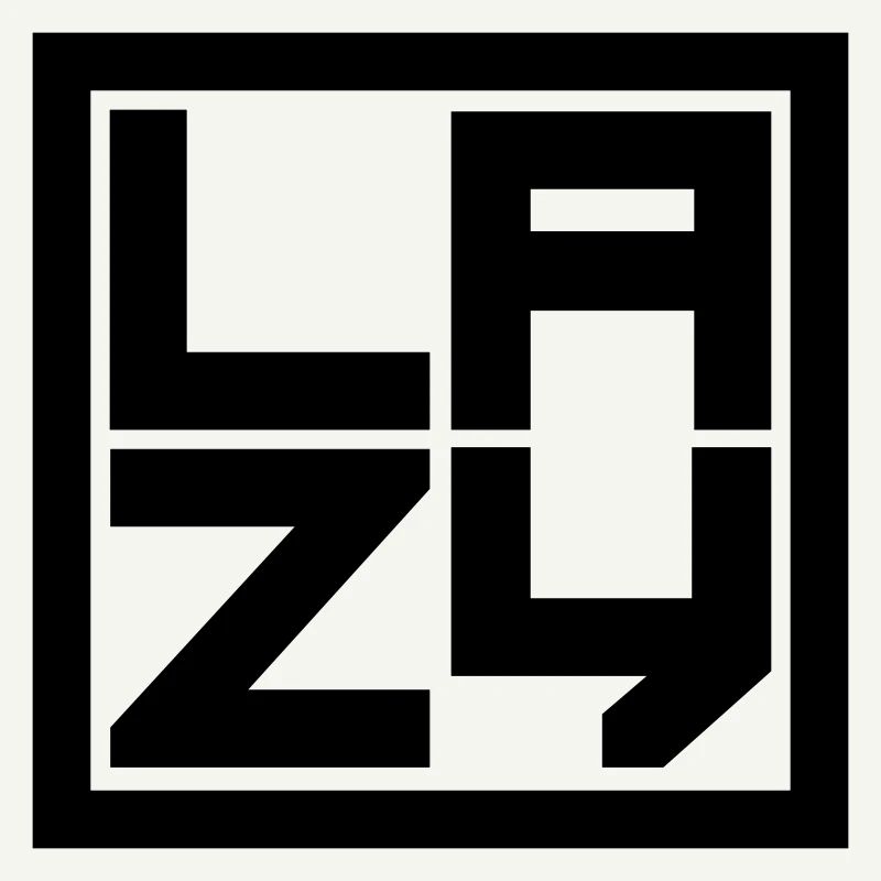 Schild Lazy Viereck