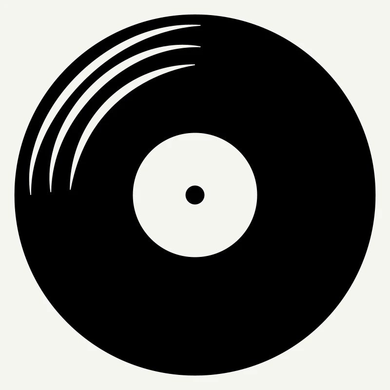 Disque vinyle rond