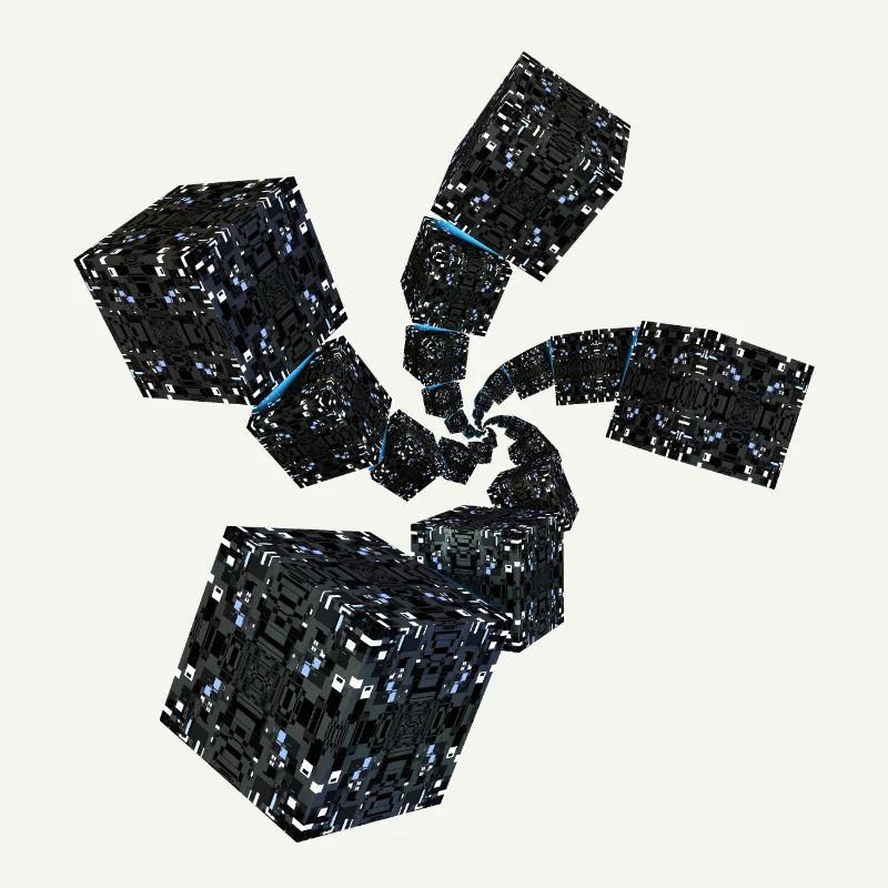 Sci Fi Spiral Cubes
