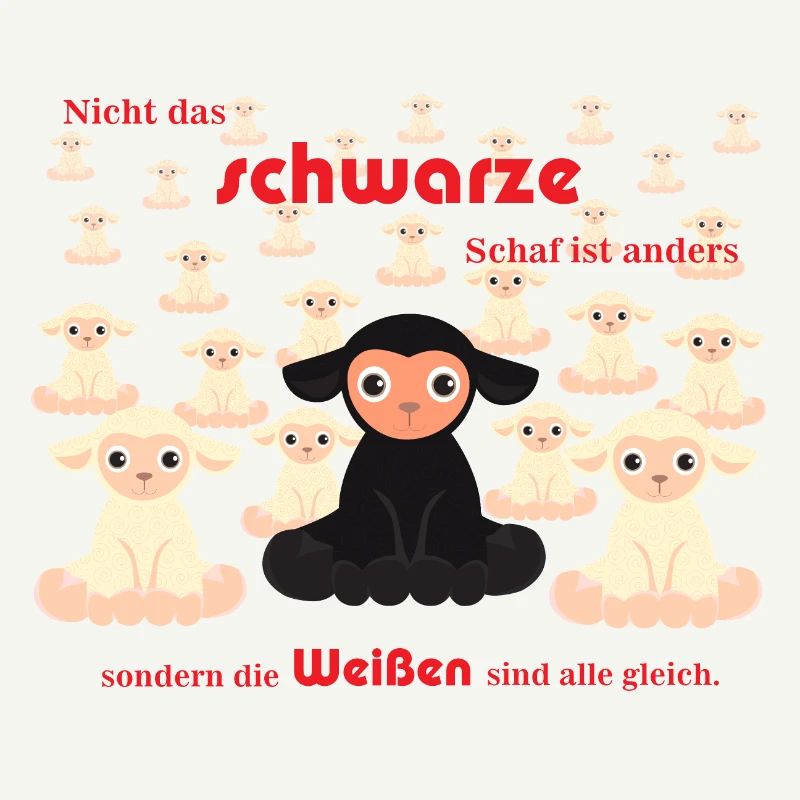 Sei das schwarze Schaf - sei anders