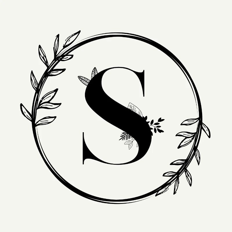 Blumenbuchstabe S