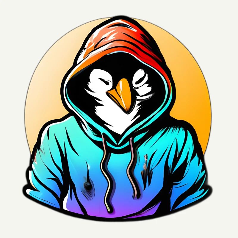 Pinguin mit Pullover