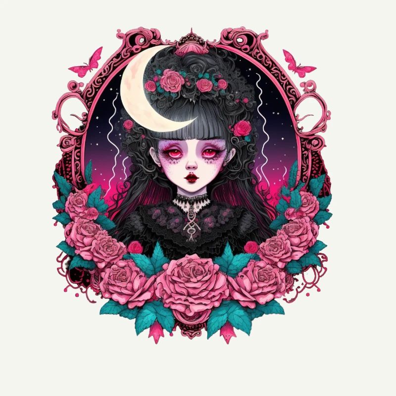 Viktorianische Gothic-Dame