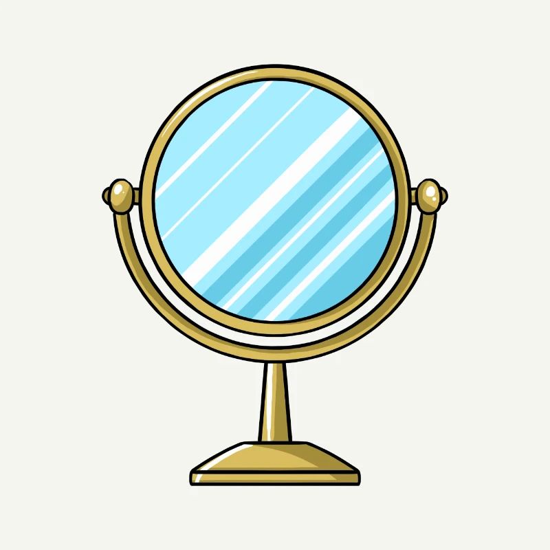 Cosmetic mirror mirror