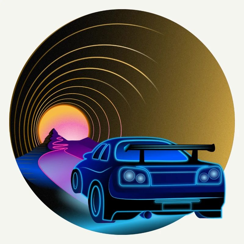 R34 - Retro - Synthwave - Style
