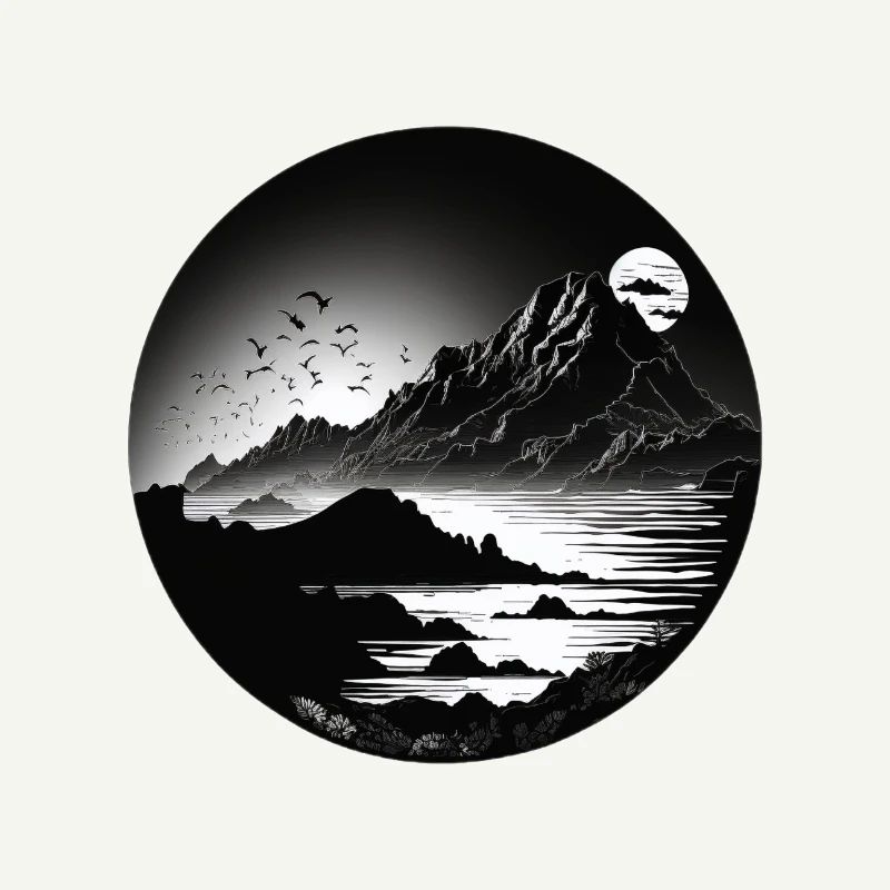 Black White Mountain