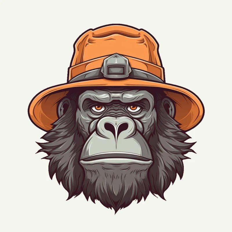 gorilla mit hut