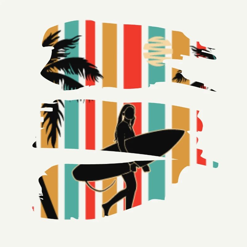 Mood summer beach surf