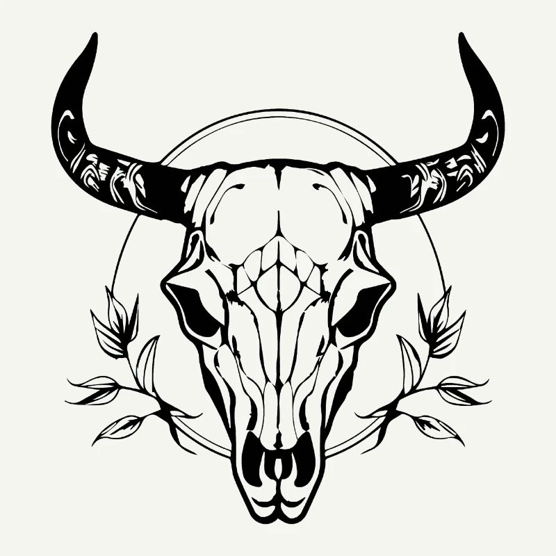 Cow Skull Boho