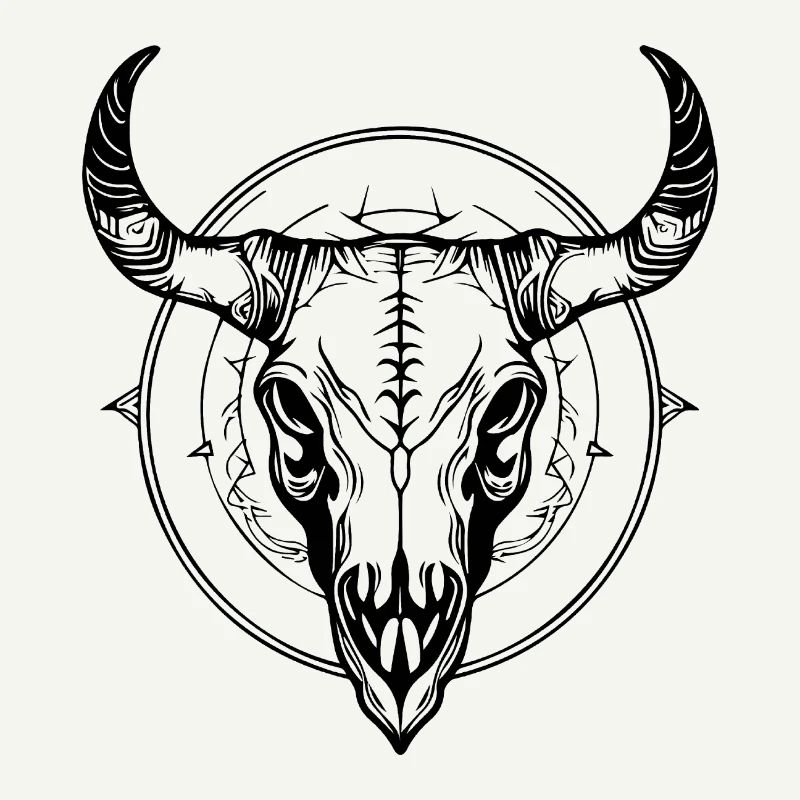 Cow Skull Boho